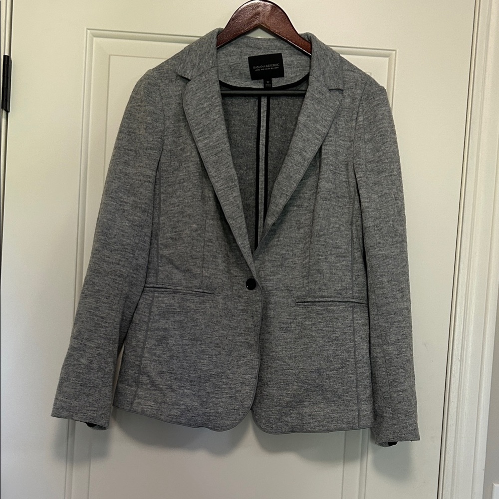 Banana Republic Heather Gray Women's Blazer